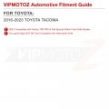 Vipmotoz 4pcs Amber Led Grille Light Smoked Marker Parking Drl Running Lamp Kit W Wiring Harness Included For 2016-2023 Toyota