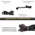 Vipmotoz 4pcs Amber Led Grille Light Smoked Marker Parking Drl Running Lamp Kit W Wiring Harness Included For 2016-2023 Toyota