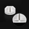 Uxcell Plastic Wire Cube Connectors 38x23mm Grid Buckle Clip For Storage Shelving Cabinet Organizer White 20pcs