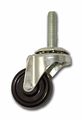 1-5 8 Caster With 3 X 1-1 2 Threaded Stem Rubber Wheel 4 Pack Side Brake 