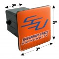 Savannah State University Secondary Logo Tow Trailer Hitch Cover Plug Insert 2