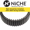 Niche Drive Belt 0823-013 3402-757 For 2003-2017 Arctic Cat Alterra 550 Hdx 700 Prowler 650 Xr