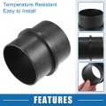 A Absopro Car Air Ducting Connector Straight Heater Duct Joiner Pipe 2 95 75mm Od Black Set Of