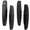 Door Handles Exterior Driver Passenger Side Replacement Fit 2007-2014 For Chevy Gmc Pickup Truck Outside 4pcs Textured Black 