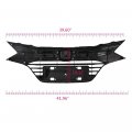 G-plus Front Bumper Upper Grilles Grill Factory Style Compatible With Honda Hr-v 2016 2017 2018 Chrome Black