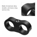 X Autohaux 10pcs Car An10 19mm Hose Separator Clamp Oil Line Brake Aluminum Alloy Bracket Fuel Mounting Divider Black