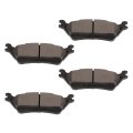 Rear Disc Brake Pads Set D1602 Ford F 150 2012 To 2020 Semi Metal With Hardware For Manual Parking Models 