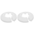Escutcheon Plate 2pcs 25mm Fit 0 98 Outer Diameter Split Pipe Flange Water Cover Collar Decoration Pp Plastic Plumbing Plates 