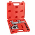 Sae 45 Degrees Double Flare Brake Line Flaring Tool Kit 3 16 To 1 2 In Adapters For Copper Steel Aluminum Fuel Hydraulic Tubing 