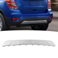 Rear Lower Bumper Skid Plate Valance Panel For Chevy 2016 To 2022 Silver Abs Plastic Replacement Guard