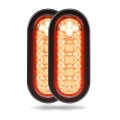 Abrams Fiesta 6 Oval Sealed Combo Led Trailer Tail Light Dot Certified Truck Stop Brake Turn Reverse Back Up Ip67 Rv Suv Semi 