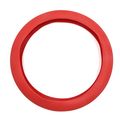 Uxcell 32cm Outer Dia Car Rubber Antislip Comfortable Steering Wheel Cover Red