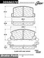 Stoptech 309 06570 Street Performance Rear Brake Pad 