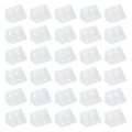 30pcs Plastic Corner Braces 90 Degree Bracket Right Angle Support Brace Shelf Board Holder For Wood Furniture Cabinet Drawer 