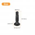 Uxcell 8 X 3 4 Sheet Metal Screws 100pcs Black Oxide 410 Stainless Steel Flat Head Phillips Drive Self Drilling