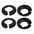 Uxcell 32mm Plastic Wall Flange Radiator Water Pipe Cover Black 4pcs