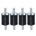 4pcs M5 Car Anti Vibration Rubber Isolator Damper 15x20mm Bobbin Shock Absorb Mounts For Compressors And Vv Engines Compact 