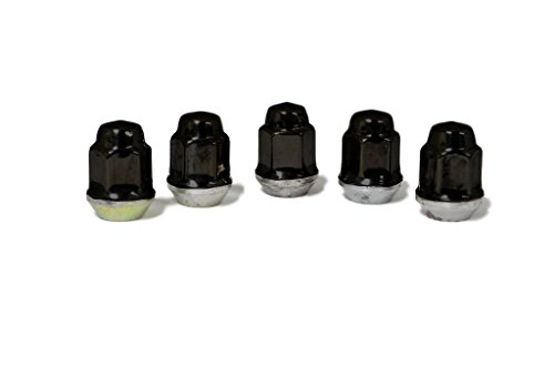 Black Lug Nut Set Of 5 Size 1 2 -20 Color Steel Capped Fits Jeep Cherokee Xj All Models