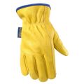 Water Resistant Leather Work Gloves Grain Cowhide Palm Patch Hydrahyde Technology Medium 1201m 