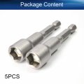 Bettomshin 1 4 Quick-change Hex Shank 10mm Magnetic Nut Setter Driver Drill Bit 65mm Length Metric 5pcs
