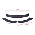 G-plus Front Lip Splitter Kit Compatible With 2013-14 Ford Mustang Not Fit Gt500 Shelby Car Carbon Chin Spoiler Body Black