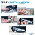 True Line Automotive Blind Spot Mirrors 2 Pack Round Hd Convex Car With Adjustable 360a View Universal Fit Blindspot Mirror For