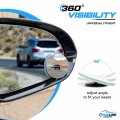 True Line Automotive Blind Spot Mirrors 2 Pack Round Hd Convex Car With Adjustable 360a View Universal Fit Blindspot Mirror For
