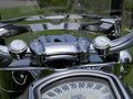 Tcmt 7 8 1 Motorcycle Handlebar Chrome White Dial Clock Temp Thermometer Waterproof Fits For Yamaha Xvs Crusier 