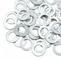 X Autohaux 50pcs Universal Engine Oil Crush Washers Drain Plug Gaskets 14mm Id 22mm Od For Car