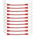 Boxer 15a Color Rubber Bungee Cords Hvy Duty 100 Epdm Straps With S Hooks A  Red 10 Pack A Wider Stronger 