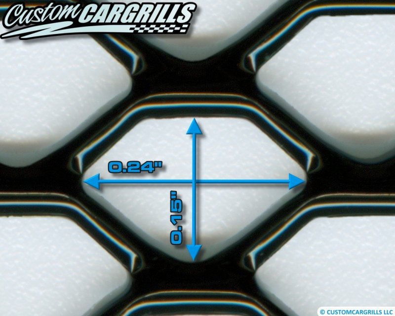 Ccg 12 X48 Small Hexagon Grill Mesh Sheet Gloss Black