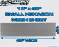 Ccg 12 X48 Small Hexagon Grill Mesh Sheet Gloss Black