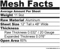 Ccg 12 X48 Small Hexagon Grill Mesh Sheet Gloss Black