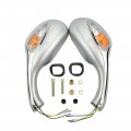 Goofit 8mm Motorcycle Rear View Mirror For Gy6 50cc 125cc 150cc 250cc Scooter Moped Sliver