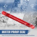 Full Led Rear Center High Mount Stop Lamp Third Brake Light Compatible With Toyota Land Cruiser 98-07 Without Spoiler Chrome