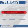 Full Led Rear Center High Mount Stop Lamp Third Brake Light Compatible With Toyota Land Cruiser 98-07 Without Spoiler Chrome