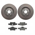 A-partrix Rear Disc Brake Pads And Rotors Kit Fits Mercedes-benz Cl550 S550 Sl550 2007 