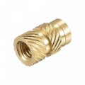Uxcell Knurled Insert Nut M3 X 8mm L 5mm Od Female Thread Brass Embedding 100 Pcs
