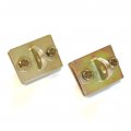 Gripon Pack Of 2 Bolt On Clevis Mount Accepts 1 2in Shackle Mount With Backer Plate And