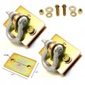 Gripon Pack Of 2 Bolt On Clevis Mount Accepts 1 2in Shackle Mount With Backer Plate And