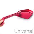 Kiwav Magazi Mirrors Cnc Aluminum Sharp Look Cleaver Red 10mm 5 16 Motorcycle 
