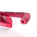 Kiwav Magazi Mirrors Cnc Aluminum Sharp Look Cleaver Red 10mm 5 16 Motorcycle