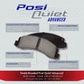 Centric 105 13541 Posi Quiet Premium Ceramic Disc Brake Pad Set For Select Toyota Model Years