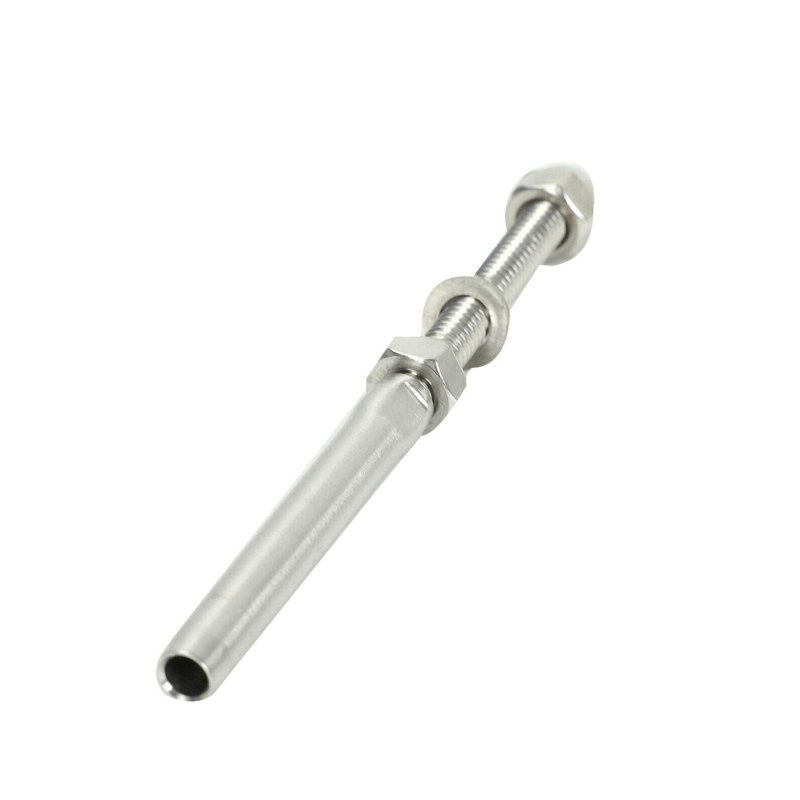 Blackhorse-racing Cable Railing Swage Threaded Stud Tension End Fitting Terminal For 3 16 Deck Hand T316 Stainless Steel Marine