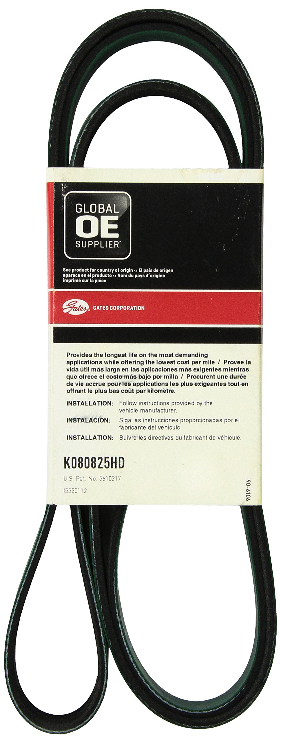 Gates K080825hd Micro-v Belt