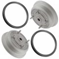 Caltric 2 Front Brake Drum Wheel Hub Compatible With Kawasaki Mule 3010 Kaf620 Kaf950 2001 2002-2008