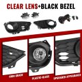 Hecasa Pair Fog Light W Bezel For 2019-2022 Honda Pilot Models With Parking Aid Sensor Replacement Ho1038142 Ho1039142 Driving
