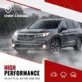 Hecasa Pair Fog Light W Bezel For 2019-2022 Honda Pilot Models With Parking Aid Sensor Replacement Ho1038142 Ho1039142 Driving