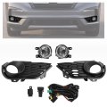 Hecasa Pair Fog Light W Bezel For 2019-2022 Honda Pilot Models With Parking Aid Sensor Replacement Ho1038142 Ho1039142 Driving 