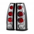 Altezza Euro Style Tail Light Lamp For 1988-1999 Chevy Gmc C K 1500 2500 3500 Pickup Metallic Chrome Housing Driver And 